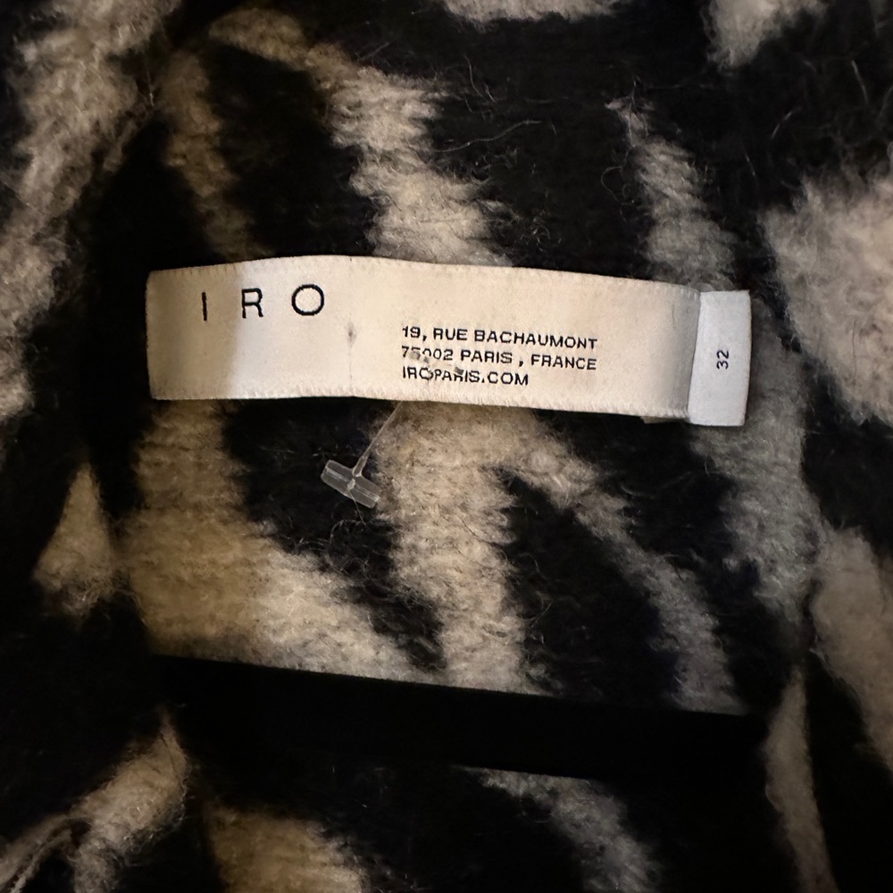 Iro Zebra Striped Patterned Jacket - image 2